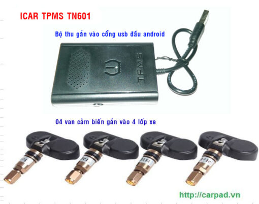 Cảm biến biến áp suất lốp kết nối USB iCar TN601