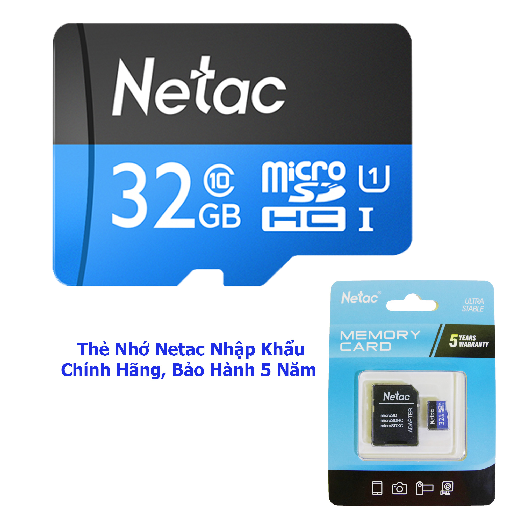 Thẻ nhớ dung lượng cao SDHC Class10 32GB NETAC