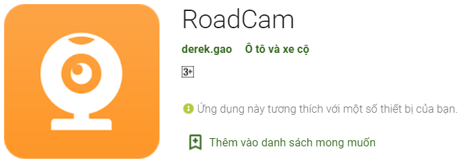 Phần mềm Roadcam điều khiển camera hành trình Ellicam A220