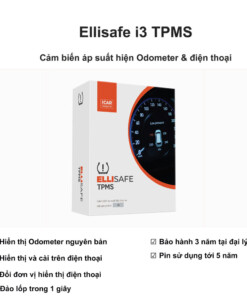 Cảm biến áp suất lốp hiện odometer và điện thoại Ellisafe i3