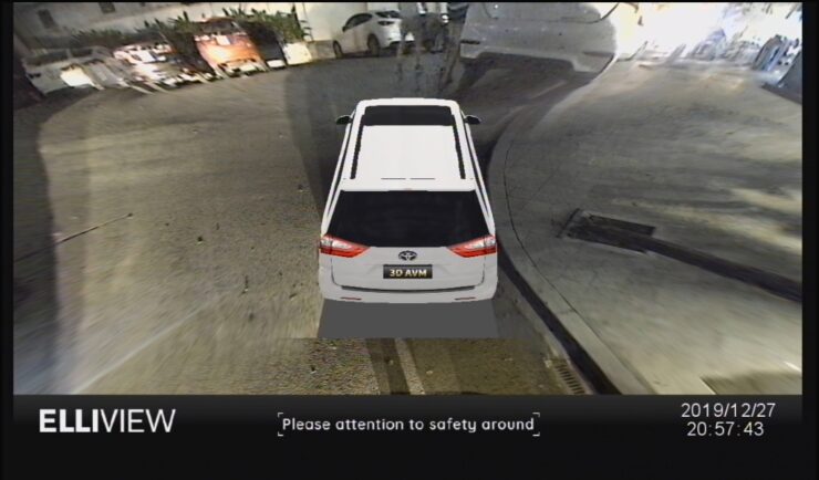 Mô hình xe Toyota SIENNA trên camera 360 Elliview (Góc sau)