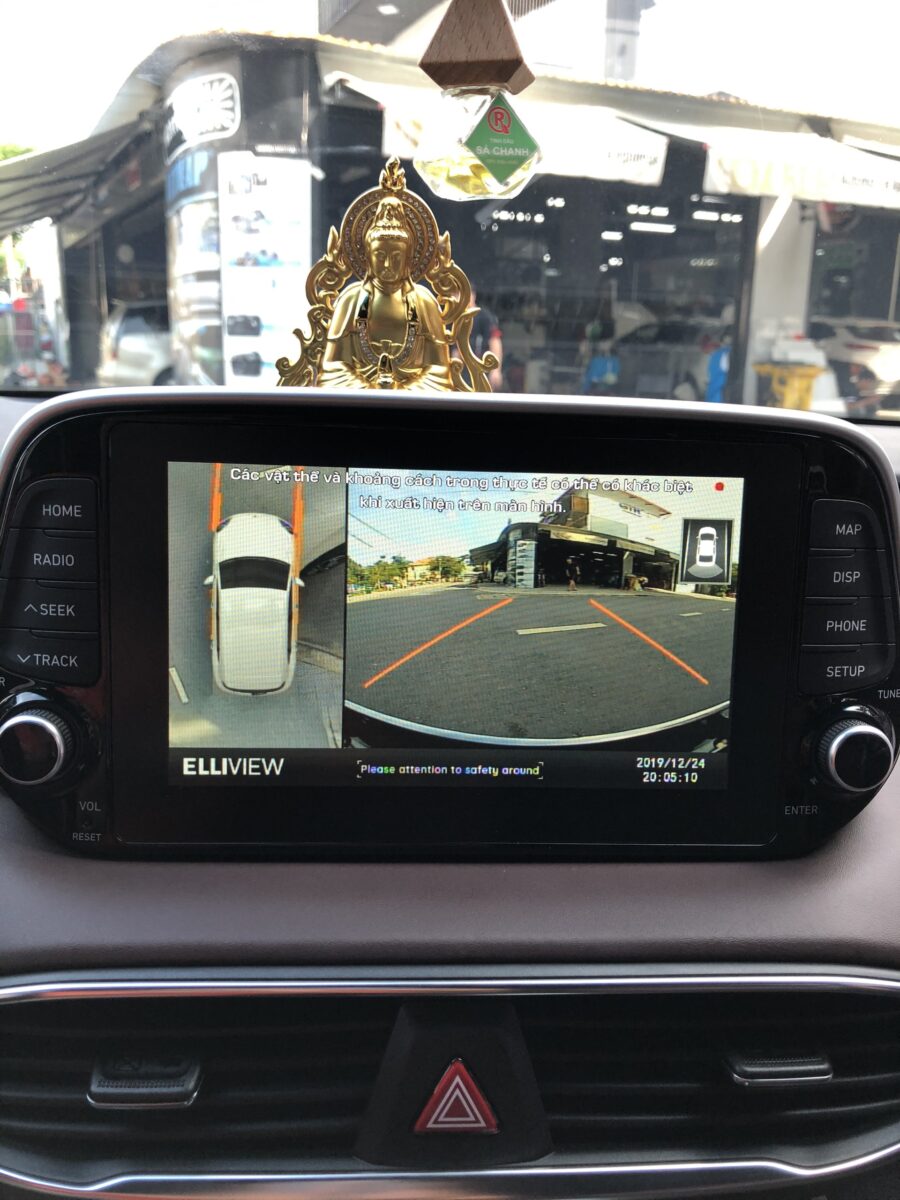 Review Hyundai Santafe 2019 lắp Camera 360 Elliview V4 tại Auto365.vn