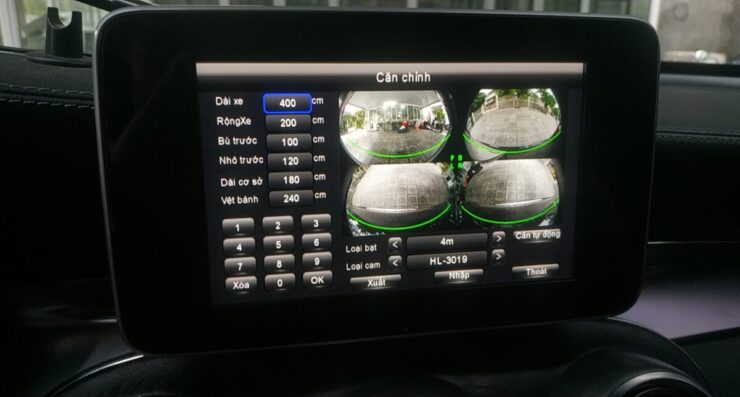 Mercedes GLC 300 căn chỉnh camera 360