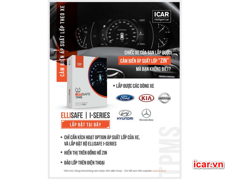 Giá cảm biến áp suất lốp Icar