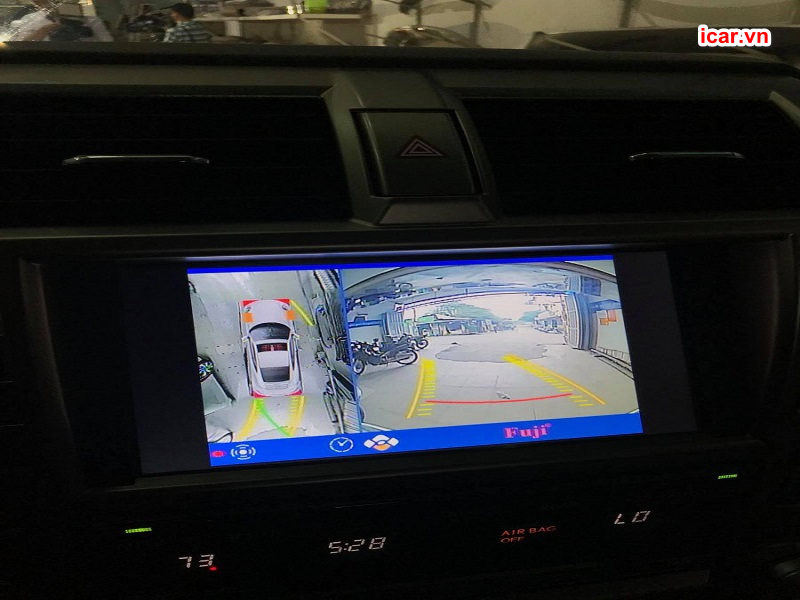 Hình ảnh hiển thị của Camera 360 ô tô Fuji
