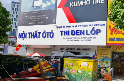 Cửa hàng thi đen lốp nằm ngay tại Thanh Xuân-Hà Nội