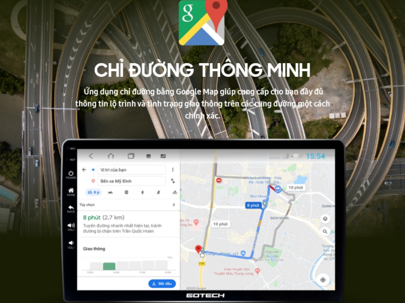 Hướng dẫn cài google map cho ô tô trong 5 phút