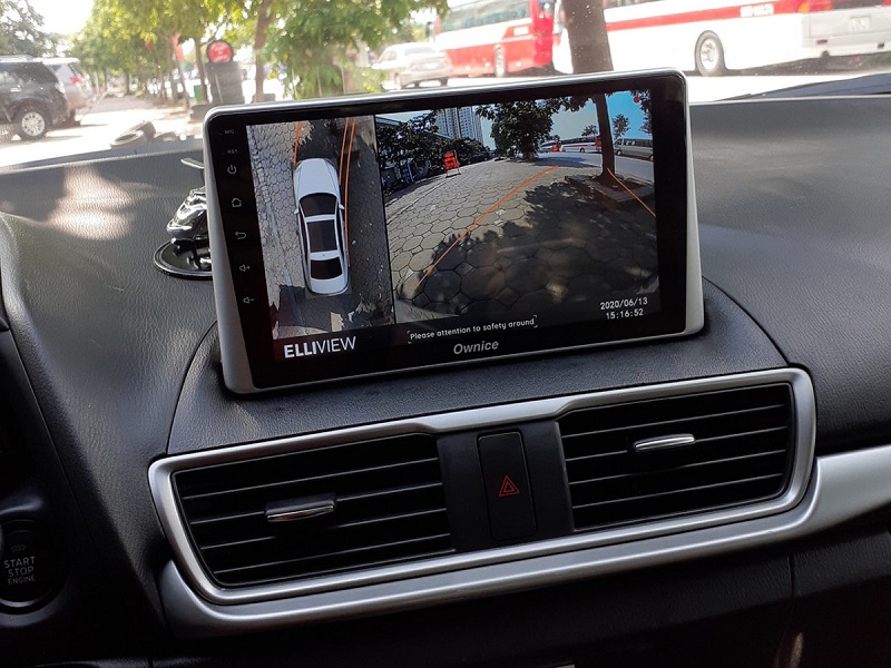 Lắp camera 360 ô tô Elliview V4 cho Mazda 3