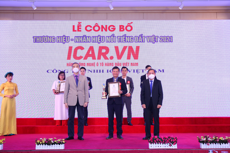 ICAR Việt Nam nhận giải thưởng Thương hiệu - Nhãn hiệu nổi tiếng đất Việt