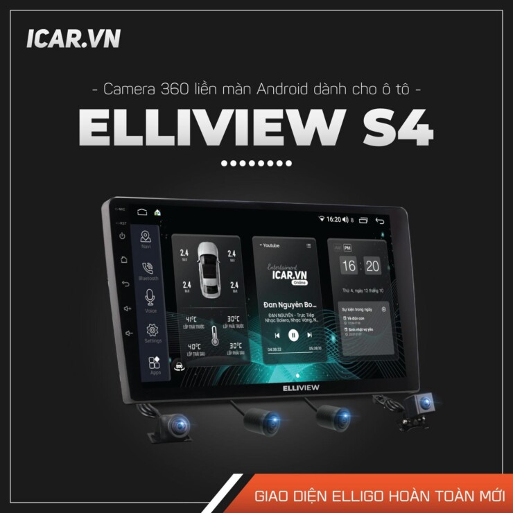 Màn hình android Elliview S4 giao diện Elligo độc quyền