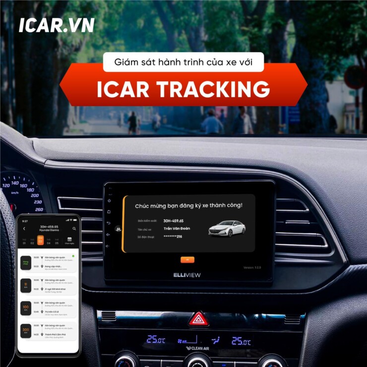 ICAR Tracking - Phần mềm giám sát, định vị riêng cho xe hơi