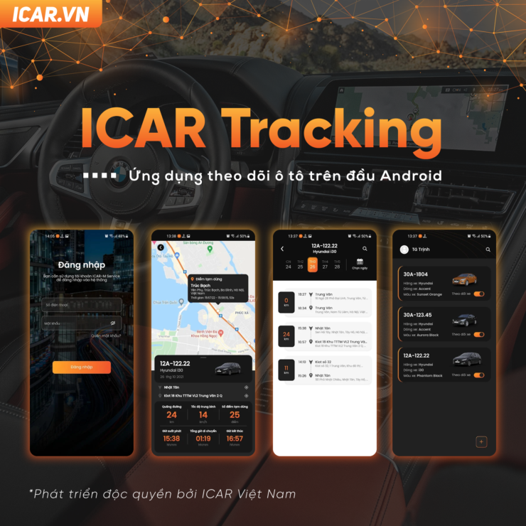 Ứng dụng định vị, giám sát xe ICAR Tracking