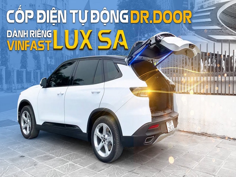 Cốp điện ô tô Dr Door hỗ trợ dòng xe Vinfast Lux SA