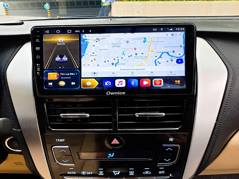 Màn hình Android Ownice đưa ra chỉ dẫn di chuyển phù hợp an toàn cho người lái