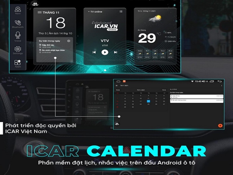Đặt lịch, nhắc việc hiệu quả với phần mềm ICAR Calendar