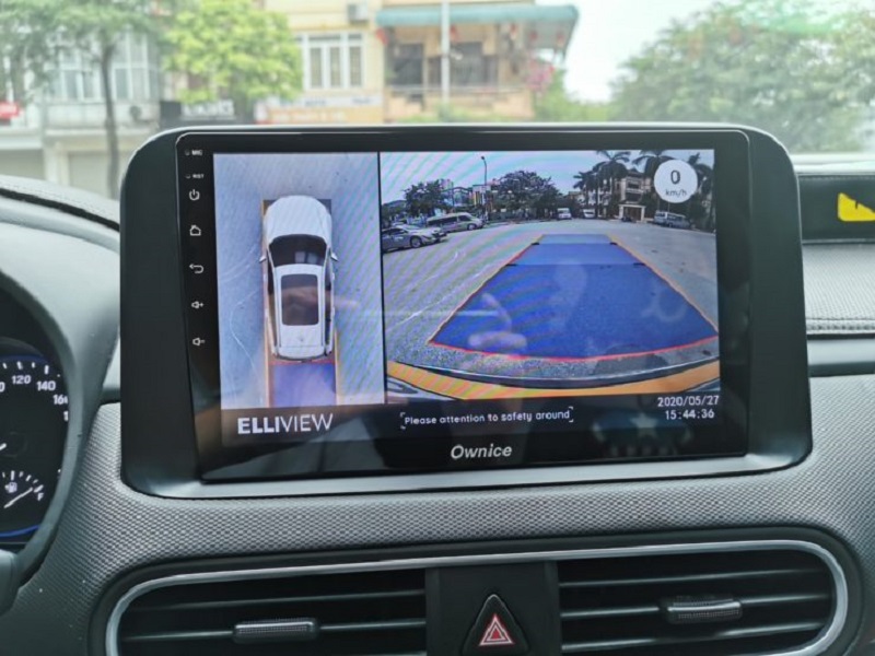 Màn hình DVD Android hỗ trợ người dùng sử dụng camera 360 độ ô tô