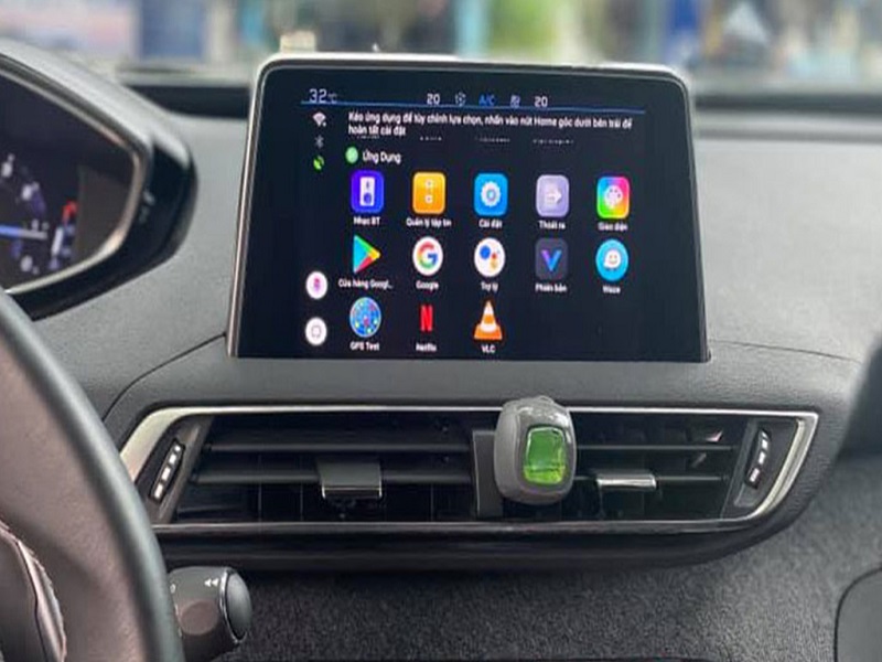 Lắp đặt hệ thống Android Box chất lượng cho xe Peugeot