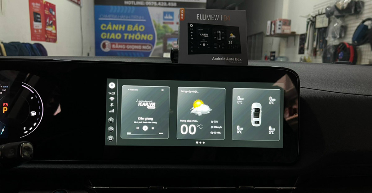 Lắp Android Box Elliview D4 cho Ford Territory tại Đà Nẵng