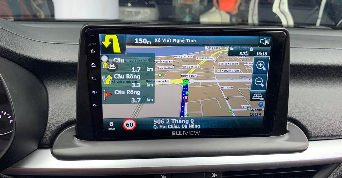 Lắp màn DVD Android Elliview SE cho xe KIA K3 2022 tại Hà Nam