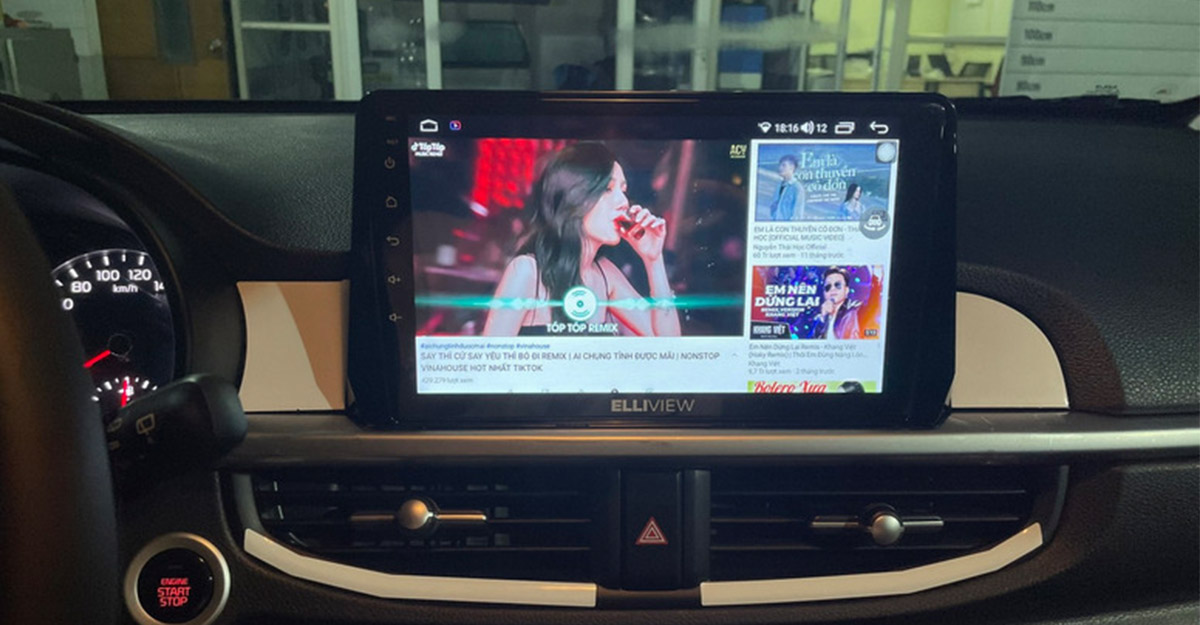 Lắp màn cam 360 Elliview S4 Basic xe KIA Morning 2022 tại Hà Đông