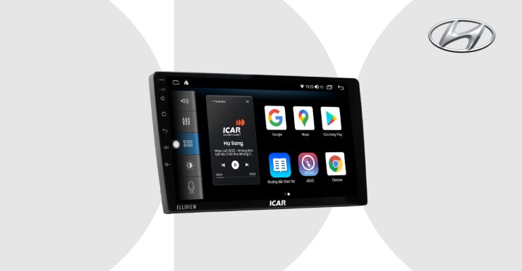 Màn hình Android ICAR Elliview U3H được thiết kế dành eieeng cho dòng xe Hyundai