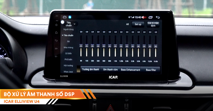 Chất âm của màn hình Android ICAR Elliview U4 Deluxe vượt trội cho bạn trải nghiệm toàn năng
