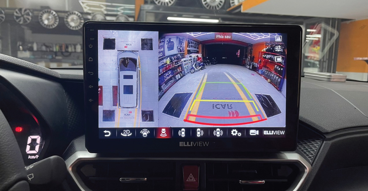 Lắp màn hình Android kèm camera 360 độ ICAR Elliview S4 trên Toyota Raize