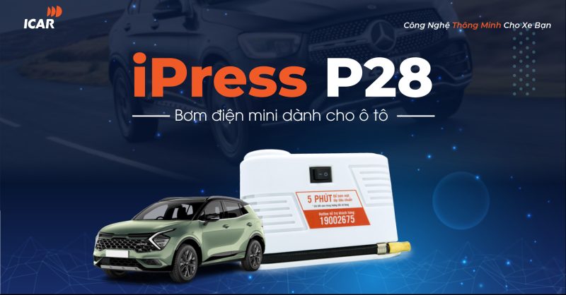 Bơm điện mini cho ô tô ICAR iPress P28