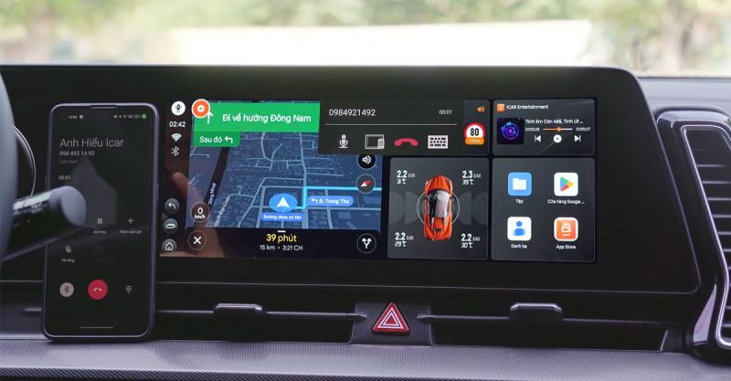 Gọi điện trên xe trở nên dễ dàng hơn với điều khiển giọng nói trên Android Box ICAR 